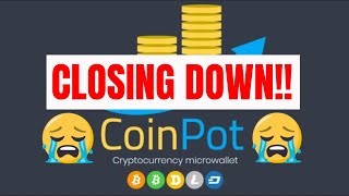 Coinpot Micro Wallet and Faucets Are Closing Down 170120 [upl. by Noxaj750]