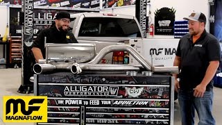 Magnaflow Exhaust Install on 53L GM Pickup Sound Clips [upl. by Yna]