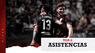 👟 Top5 las mejores asistencias de River en 2021 ⚽️ [upl. by Yknarf]