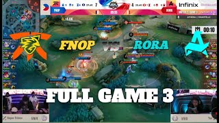 Aurora vs FNOP Game 3  Week 7 MPL PH s14  MLBB [upl. by Daffy]