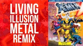 XMen Original Theme  Hard Rock Remix Music Video  Living Illusion [upl. by Wemolohtrab]