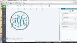 How to Make a Monogram with Cricut Explore [upl. by Jandel761]