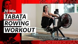 20 Minute Tabata Rowing Workout [upl. by Nnairret]