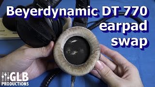 Beyerdynamic DT 770 880 amp 990 earpad replacement [upl. by Cathi468]