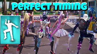 Fortnite Perfect Timing  Rain Check Emote 😍 Lady Gaga amp Ariana Grande [upl. by Arataj324]