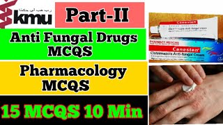 Antifungal Drugs MCQS  Pharmacology MCQS  15 Important Pharma MCQS PartII  Nursing MCQS [upl. by Hortensa146]