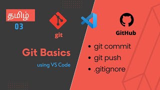 Git commit tamil  gitignore file Tamil  Git push Tamil  Github using VSCode for beginners tamil [upl. by Syramad]