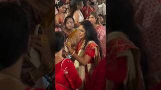 Rupali ganguli sindoor khela In Mumbai  subho bijoya doshomi 💖💖sindoorkhelarupaligangulymumbai [upl. by Leirda]