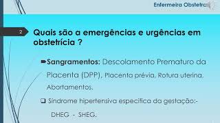 Emergência em obstetrícia 1a parte  revisão emergenciaobstetrica [upl. by Ayama49]