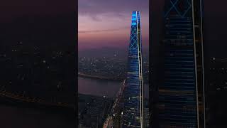 Lotte World Tower  Aerial Korea Seoul [upl. by Dent]