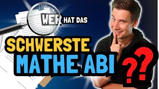 Wer hat das schwierigste Mathe Abi   komplette Analyse [upl. by Sage]