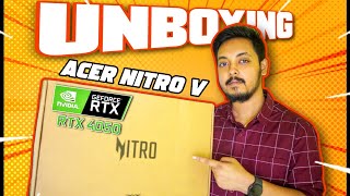 ACER NITRO V RTX 4050 Unboxing  CHANNEL UPDATE 🔥 [upl. by Elhsa193]