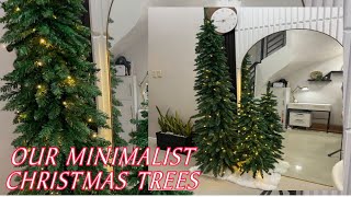 OUR MINIMALIST CHRISTMAS TREES 2024 [upl. by Florry]