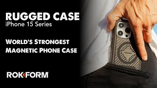 NEW for iPhone 15 Series  Go RUGGED with a ROKFORM Case [upl. by Grishilde]