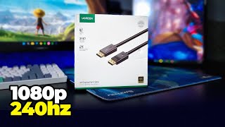 Testei o MELHOR cabo DisplayPort do MERCADO 1080p  240hz [upl. by Schott]