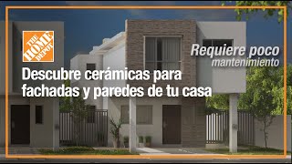 Descubre cerámicas para fachadas y paredes de tu casa  Pisos  The Home Depot Mx [upl. by Busiek]