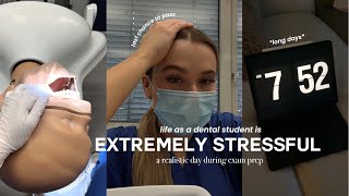 STRESSFUL DAY IN THE LIFE as a dental student I am extremely tired  Zahnmedizin [upl. by Nibram]