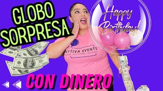 Globo Sorpresa 🎈con dinero 💲 Money train balloon 🎈 [upl. by Etnaled]