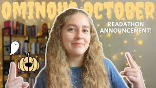 Im Hosting A Readathon  Ominous October Announcement  Info [upl. by Enialb]