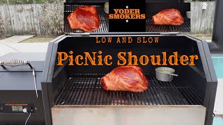 Smoked PORK SHOULDER on the Yoder Smokers YS640S Pellet Smoker [upl. by Nennek]