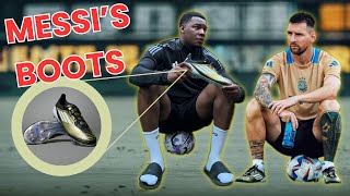 I GOT MESSIS NEW BOOTS  adidas F50 Elite Triunfo Dorado  First Impressions  OnFeet [upl. by Nur550]