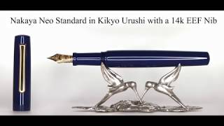 The Nakaya Neo Standard Fountain Pen in Kikyo Urushi [upl. by Adey]