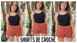 Shorts de crochê  Sob medida prático e rápido HandmadebyMih [upl. by Aseiram125]