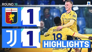 GENOAJUVENTUS 11  HIGHLIGHTS  Chiesa Goal Not Enough for Juve  Serie A 202324 [upl. by Yerrot]