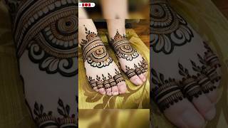 pav ki mehndi ke design aaasan😎simplemehndidesign [upl. by Eletnahs]