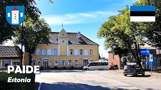 Paide Estonia A walk in the city center 4K [upl. by Onaicnop]