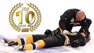 TOP 10 Eishockey Checks 2013 NHL 14 [upl. by Nochur557]