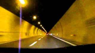 A23 Autostrada Alpe Adria TolmezzoCarina  Pontebba di notte [upl. by Vipul]