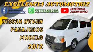 Nissan Urvan Modelo 2012 En Venta [upl. by Noived]