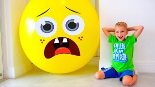 Vlad and Niki play Hide and Seek with balloons  Funny stories for kids [upl. by Assena]