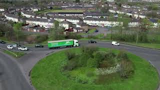 MAN Truck Gwynedd Shipping on Newport Ring Road [upl. by Nosnah]