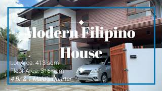 Modern Filipino Home at Pinewoods subdivision  Baguio city [upl. by Lerak]