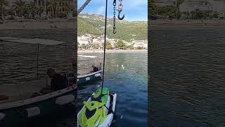 Autumn on the Adriatic coast MontenegroPetrovac Rent of boats and jet skis [upl. by Columbyne969]