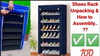 ♻️Unpacking and How to Assemble the Shoes Rack or Almirah Rack [upl. by Rein262]