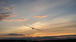 Glider Low Pass During Sunset [upl. by Eemyaj]