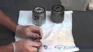 Fuel Filter Replacement MercedesBenz 300 SD 35L Turbo Diesel 19911996 [upl. by Aicenek]