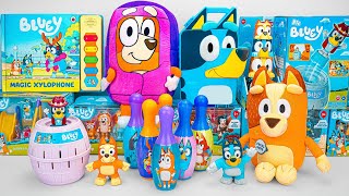 Bluey Toy Collection Unboxing Review 🐾 Bluey Bowling Set amp Bingo Backpack Plush [upl. by Derwin]