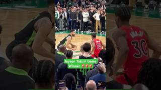 Jayson Tatum Game Winner Buzzer Beater Against Raptors 🚨🚨 [upl. by Aiset]