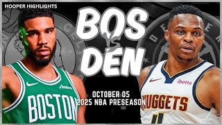 Boston Celtics vs Denver Nuggets Full Game Highlights  Oct 5  2024 Abu Dhabi Games [upl. by Hardden]