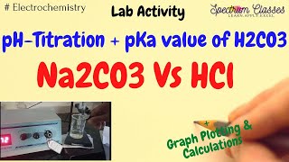 Na2CO3 vs HCl pH metric titration pKa1 and pKa2 of H2CO3 pH meter [upl. by Naehgem]