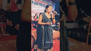 AAVO NAVALAKHAyushy Chauhan Navratri 2024 Halol song garba singer live stageshow performer [upl. by Adigirb]