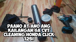 PAANO MAG CVT CLEANING HONDA CLICK 125i [upl. by Lazos629]