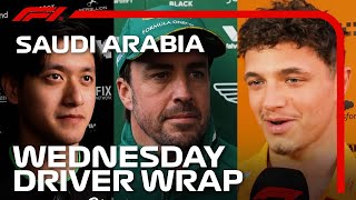 The Drivers Look Forward To Exciting Weekend In Jeddah  2024 Saudi Arabian Grand Prix [upl. by Kriss268]