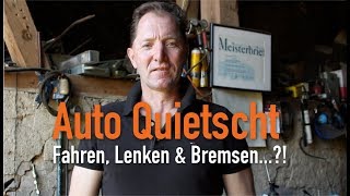 Auto Quietscht  Fahren Lenken amp Bremsen Erklärt vom Kfz Meister [upl. by Hernandez]