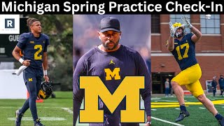 Michigan Spring Practice CheckIn  Michigan Football [upl. by Toland]