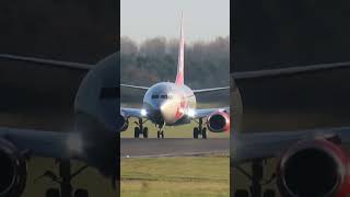 Jet2 heading over to Reykjavik jet2holidays ncl airplane aeroplane takeoff avgeek aviation [upl. by Heall]